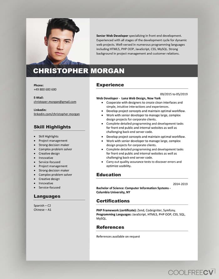 CV Web Developer